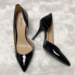 Michael Kors Black Leather High Heels size 8M/eight
